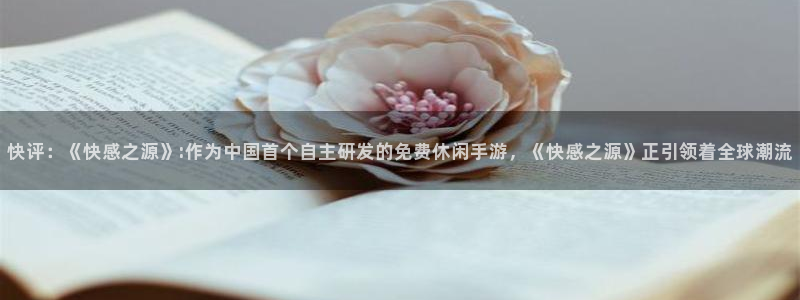 手机多彩娱乐下载安装：快评：《快感之源》:作为中国首个自主研