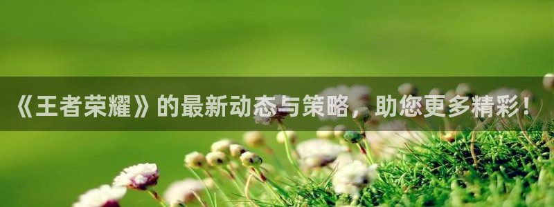 多彩娱乐登录地址：《王者荣耀》的最新动态与策略，助您更多精彩
